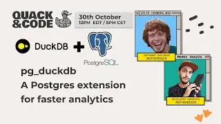 pg_duckdb : A Postgres Extension For Faster Analytics