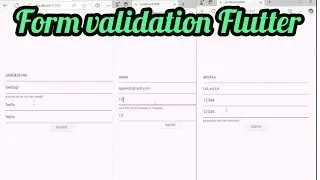 How to implement form validation in flutter? Full Tutorial! name, email confirm password validation