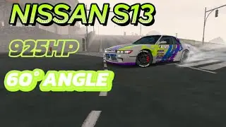 NISSAN SILVIA S13 BEST DRIFT SETUP FOR 925HP || 60 ANGLE || CAR PARKING MULTIPLAYER