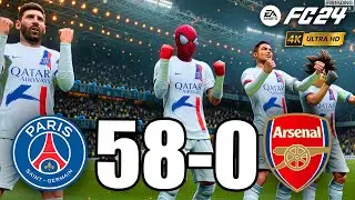 FIFA 23 - RONALDO, Spiderman, MESSI, ALL STARS | PSG 58-0 ARSENAL