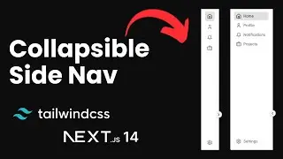 Build a Collapsible Side Nav in Minutes with Next.js 14 & Tailwind CSS