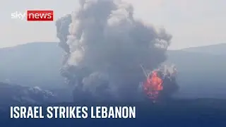 Middle East: IDF calls airstrikes inside Lebanon an 'act of self-defence' - as Hezbollah fires back