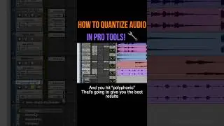 How To Quantize Audio In Pro Tools! 