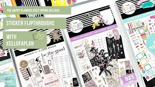 The Happy Planner 2022 Spring Release- Sticker Book Flipthroughs