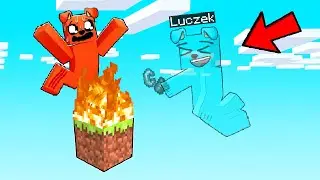 PRANKUJE KOLEGE na JEDNYM BLOKU w Minecraft