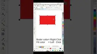 How to Use Color palette in Corel Draw x8