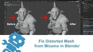 Fix Distorted Mesh from Mixamo in Blender