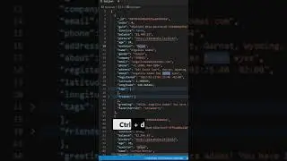 Select Next Instance of Text Visual Studio Code shortcut (VS Code) #shorts