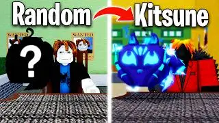 Trading To Kitsune With 10 Random Fruits (Blox Fruits)