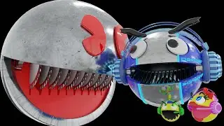 Pacman VS SHREDDER PACMAN Part 1 - The Power of Brave Heart!