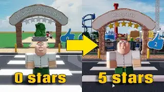 Going from 0 stars to 5 stars in theme park tycoon 2! ROBLOX