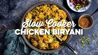 Slow Cooker Chicken Biryani { Easy & Delicious! } | Supergolden Bakes