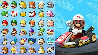 Fire Mario in Mario Kart 8 Deluxe! (Banana Cup)