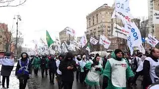 Save ФОП. Мега-протест ФОПов в Киеве. Колонна ФОП перекрыла центр, Крещатик и идет через Бессарабку.
