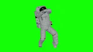 Astronaut DAncing Green Screen Video