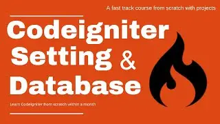 Setting codeigniter and database