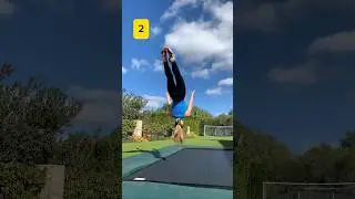 1, 2, 3, or 4 ? 🤔 #trampoline #gymnast #gymnastics #tumbling