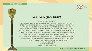 NA PLENARY (GHC - HYBRID), 10 September 2024