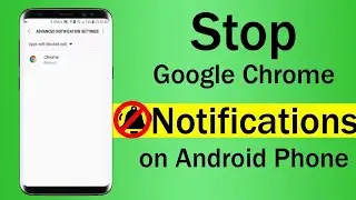 How to stop Google Chrome  Browser  Notification 