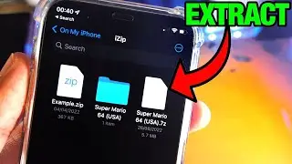 ANY iPhone How To UnZip 7z File!