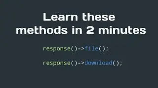 Laravel tip | download or show file in response.