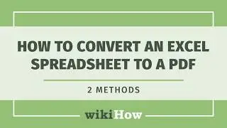 How to Convert Excel to PDF