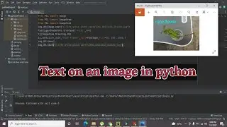 how to put text on an image in python | write text on an image in python