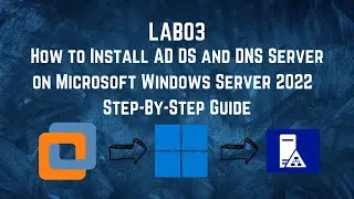 LAB03: How to Install AD DS and DNS Server on Microsoft Windows Server 2022 Step-by-Step Guide