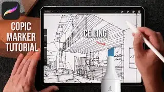 How to add a quick Copic Marker look on the iPad?