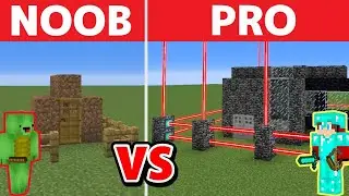 Minecraft NOOB vs PRO: SECURITY HOUSE BUILD CHALLENGE