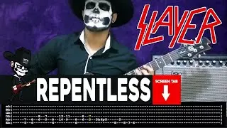 【SLAYER】[ Repentless ] cover by Masuka | LESSON | GUITAR TAB