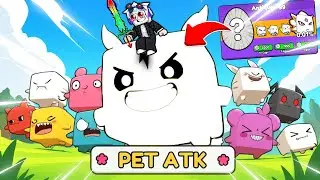 ВВЕЛ КОД НА БЕСПЛАТНОГО ХУГ ПИТОМЦА И КАК ЧИТЕР ИГРАЛ В ROBLOX Pet ATK Simulator!