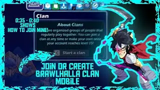 How to create or join clan in Brawlhalla mobile | Join my clan Brawlhalla | Mr Incognito