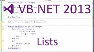 VB.NET 2013 - Lists