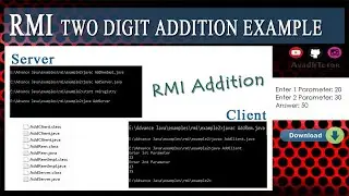 RMI Addition Example | rmi two digit addition example | Add Two Number in rmi | avadh tutor