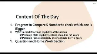 Condition based program If else if elif and else