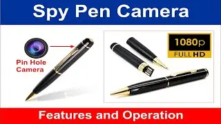 Spy camera, pen camera | security surveillance cameras | how to operate spy pen camera