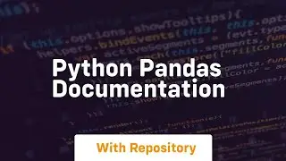 python pandas documentation