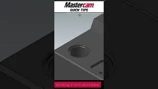 Working with Metric and Inch in #Mastercam