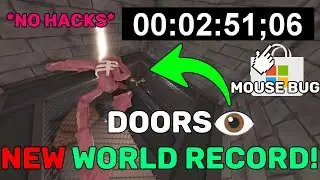 ROBLOX DOORS👁️ SPEEDRUN RUNIED BY CURSOR BUG! *NEW RECORD!* *NO HACKS*