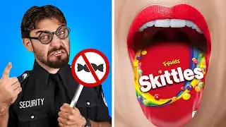 RICH VS POOR FOOD CHALLENGE 🍫 How to Sneak Snacks Into the Movies! Funny Hacks by 123 GO