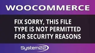 Woocommerce Fix Sorry, this file type is not permitted for security reasons