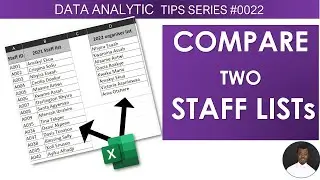 How to Compare Two lists / Columns in Excel using XMATCH | Microsoft 365