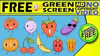 Cartoon Vegetables green screen video. free & No copyright video. #greenscreenfree #greenscreenfree