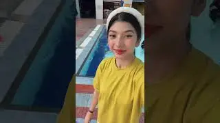 DISTA NYOBAIN KOLAM RENANG BARU😍😍😍 