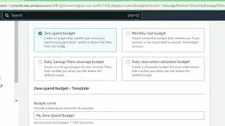 AWS Budgets - контроль затрат в Amazon AWS Cloud