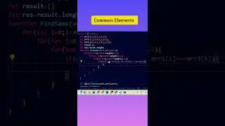 Find Common Elements from Arrays #shorts #youtubeshorts