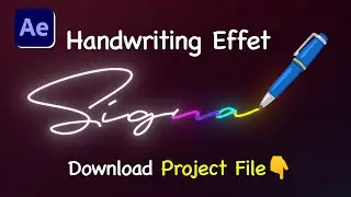 After Effects ✏️ Handwriting Text Reveal Animation | Tutorial 2024!