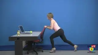 GINNASTICA DA UFFICIO | Esercizi per il tono di GAMBE e GLUTEI con una sedia