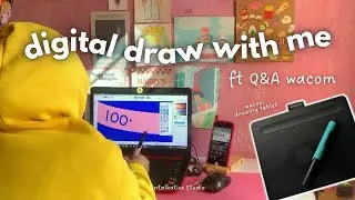 cozy digital draw with me ✿ wacom Q&A